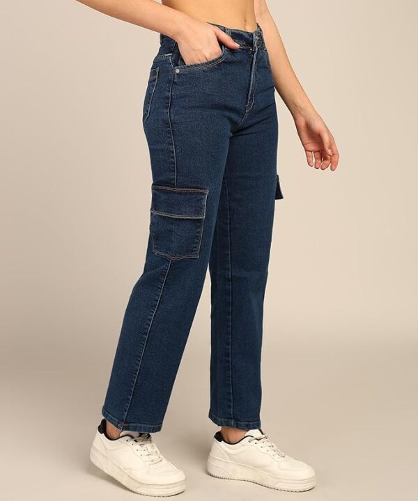 U.S. Polo Assn. Women's High Rise Cargo Fit Jeans